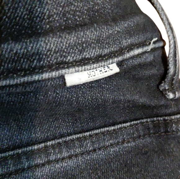 MOTHER The Pixie Swooner Ankle Fray Buttonfly Jeans Women's Size 25 - Picture 8 of 10